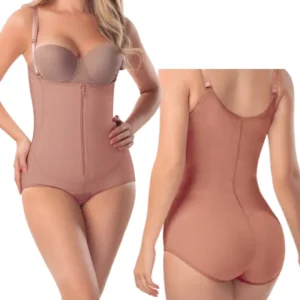 Body con zipper frontal