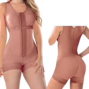 Faja Cachetero con copas  prehormadas y broches  delanteros